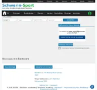 Kleine Seitenvorschau von schwerin-sport.de