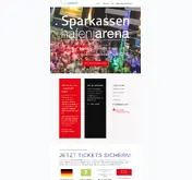 Kleine Seitenvorschau von hafenarena.de