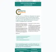 Kleine Seitenvorschau von patientenbeteiligung.de