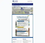 Kleine Seitenvorschau von ghse.de