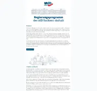 Kleine Seitenvorschau von afd-regierungsprogramm.de