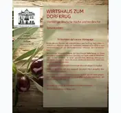 Kleine Seitenvorschau von dorfkrug-morbach.de