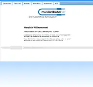 Kleine Seitenvorschau von musikerkabel.de