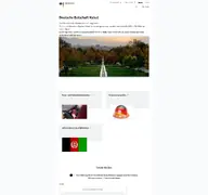 Kleine Seitenvorschau von afghanistan.diplo.de