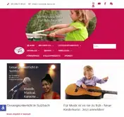 Kleine Seitenvorschau von musikschule-taunus.de