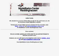 Kleine Seitenvorschau von maintenance.modellbahn-center-re.de
