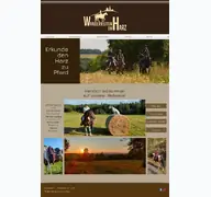 Kleine Seitenvorschau von wanderreiten-im-harz.de