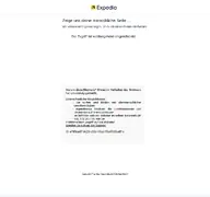 Kleine Seitenvorschau von expedia.at