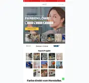 Kleine Seitenvorschau von farbenloewe.de