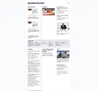 Kleine Seitenvorschau von glaubenskultur.de