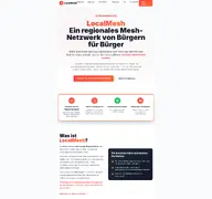 Kleine Seitenvorschau von localmesh.de