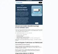 Kleine Seitenvorschau von wellacooler-de.de