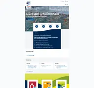 Kleine Seitenvorschau von glueck-auf-schwimmhalle.de