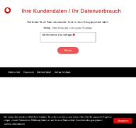 Kleine Seitenvorschau von selbstauskunft.vodafone.de