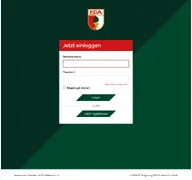 Kleine Seitenvorschau von login.fcaugsburg.de