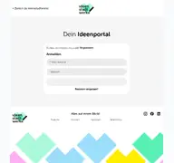 Kleine Seitenvorschau von login.ideenstadtwerke.de