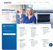 Kleine Seitenvorschau von ameos.eu