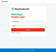 Kleine Seitenvorschau von meinekundenwelt.netcologne.de