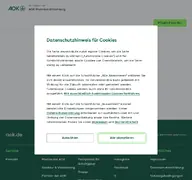 Kleine Seitenvorschau von ui-portal.rh.aok.de
