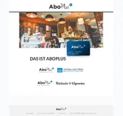 Kleine Seitenvorschau von aboplus-karte.de
