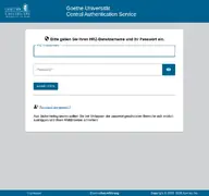 Kleine Seitenvorschau von cas.rz.uni-frankfurt.de