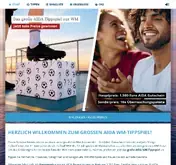 Kleine Seitenvorschau von aida.wm-tippspiel.de