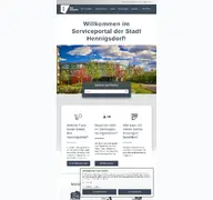 Kleine Seitenvorschau von openrathaus.hennigsdorf.de