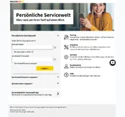 Kleine Seitenvorschau von service.deutschlandsim.de