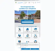 Kleine Seitenvorschau von service.diepholz.de