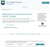 Kleine Seitenvorschau von service.gemeinde-salzatal.de