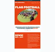 Kleine Seitenvorschau von myflagfootball.de