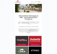 Kleine Seitenvorschau von reisemobile-thorwesten.de
