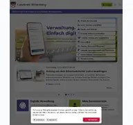 Kleine Seitenvorschau von service.landkreis-wittenberg.de