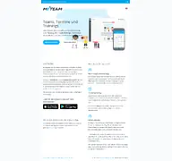 Kleine Seitenvorschau von myteam-app.de