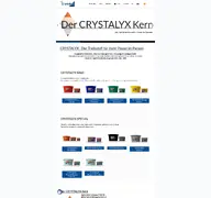Kleine Seitenvorschau von crystalyx.de