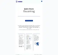 Kleine Seitenvorschau von quickcheck-bauantrag.de