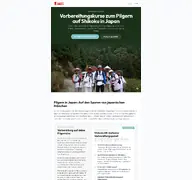 Kleine Seitenvorschau von japanpilger.de