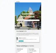 Kleine Seitenvorschau von serviceportal.havixbeck.de