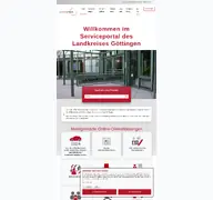 Kleine Seitenvorschau von serviceportal.landkreis-goettingen.de