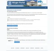 Kleine Seitenvorschau von serviceportal.medebach.de
