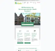 Kleine Seitenvorschau von serviceportal.norden.de