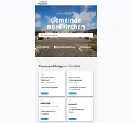 Kleine Seitenvorschau von serviceportal.nordkirchen.de