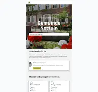 Kleine Seitenvorschau von serviceportal.nottuln.de