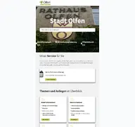 Kleine Seitenvorschau von serviceportal.olfen.de