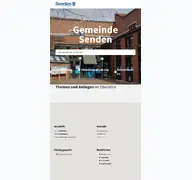 Kleine Seitenvorschau von serviceportal.senden-westfalen.de
