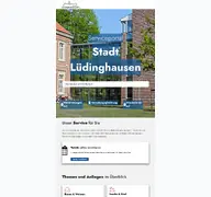 Kleine Seitenvorschau von serviceportal.stadt-luedinghausen.de