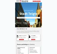 Kleine Seitenvorschau von serviceportal.telgte.de