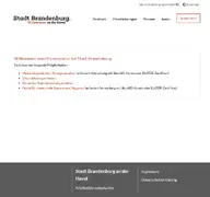 Kleine Seitenvorschau von service.stadt-brandenburg.de