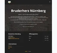 Kleine Seitenvorschau von bruderherznuernberg.de