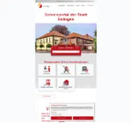Kleine Seitenvorschau von service.sulingen.de